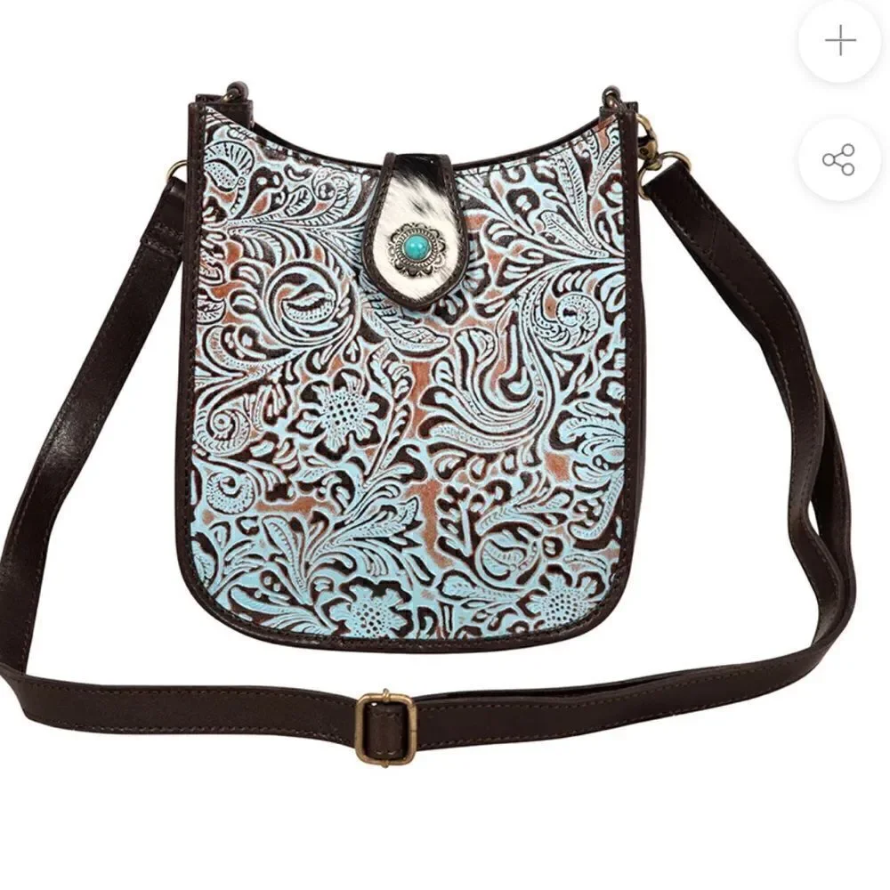 Myra Bag Delilah Creek Embossed Leather Bag